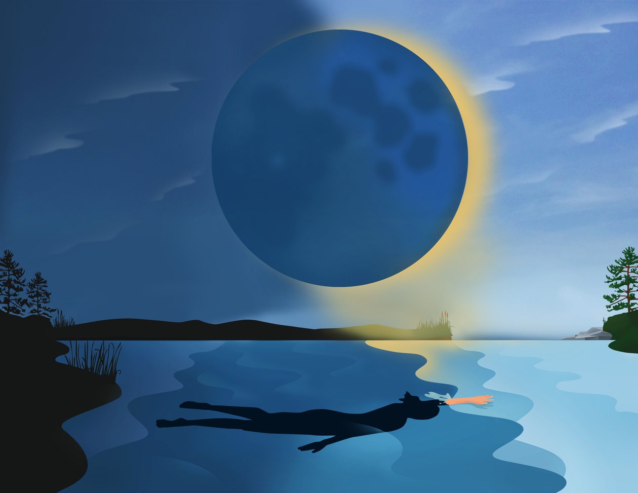 Eclipse, 2017 (digital) de Mary Ann Smith