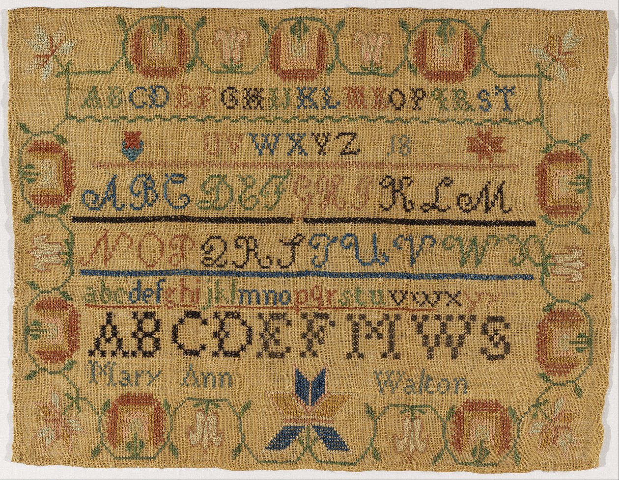 Sampler de Mary Ann Walton