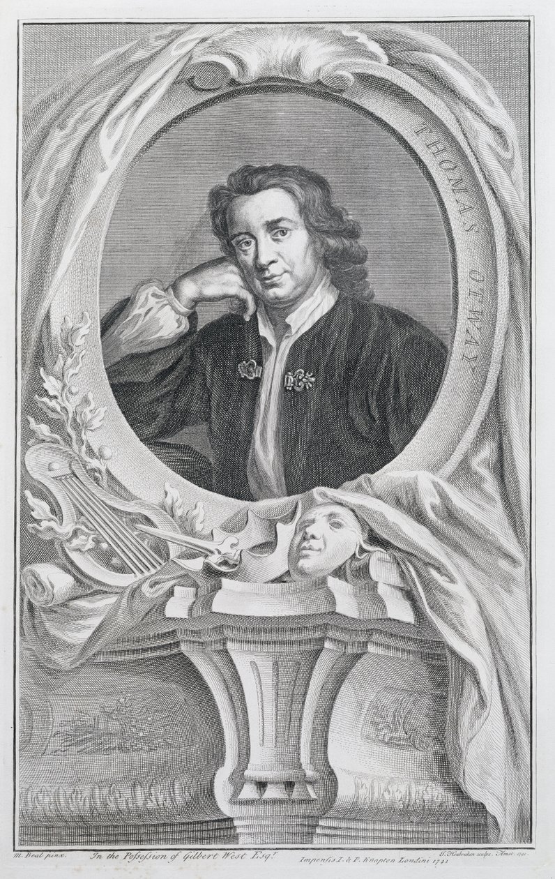 Thomas Otway, gravado por Jacobus Houbraken (1698-1780) Amsterdam, 1741 de Mary Beale