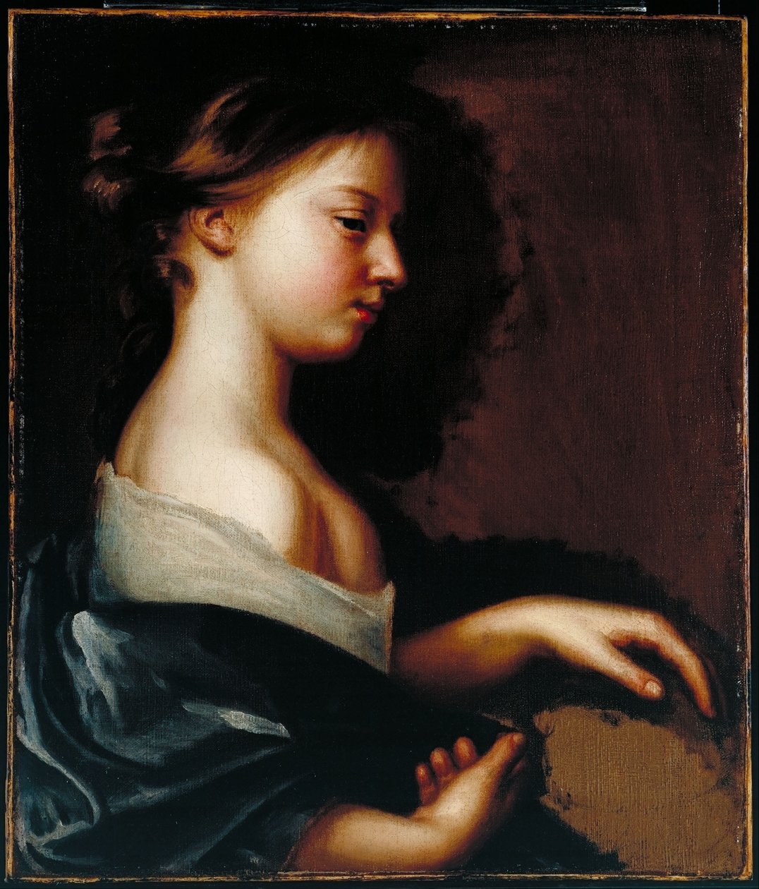 Retrato de uma jovem rapariga de Mary Beale