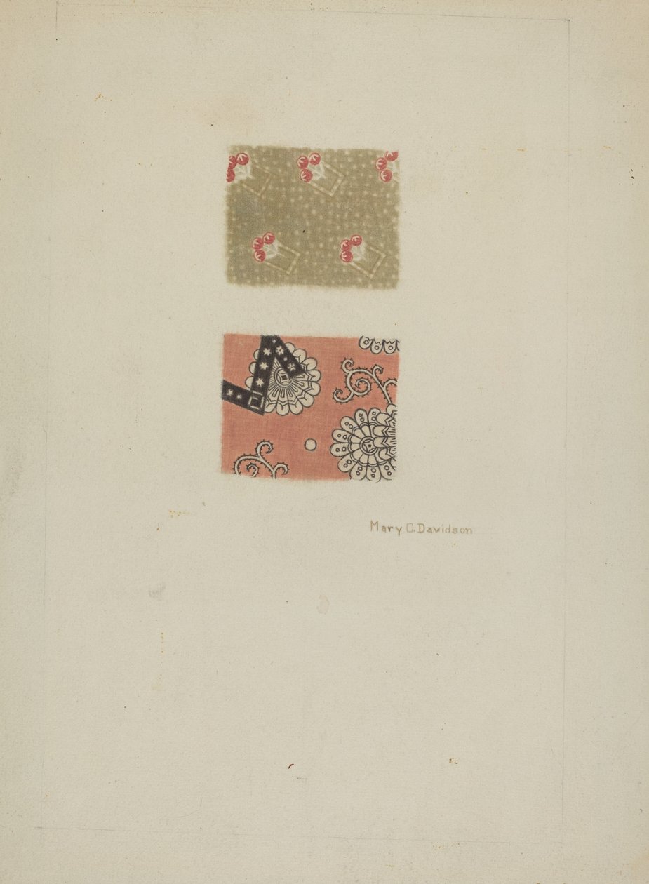 Algodão estampado de Mary C. Davidson
