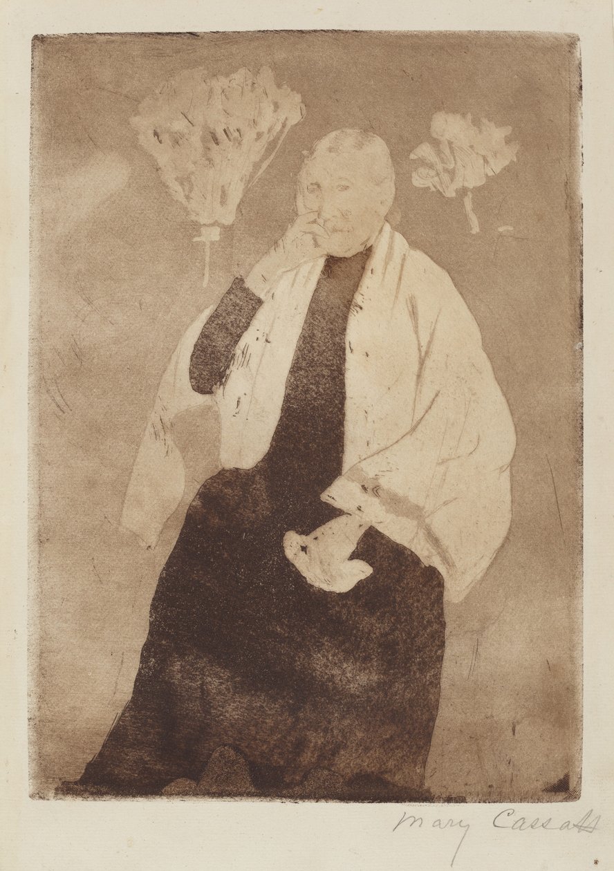 Um retrato da mãe do artista de Mary Cassatt