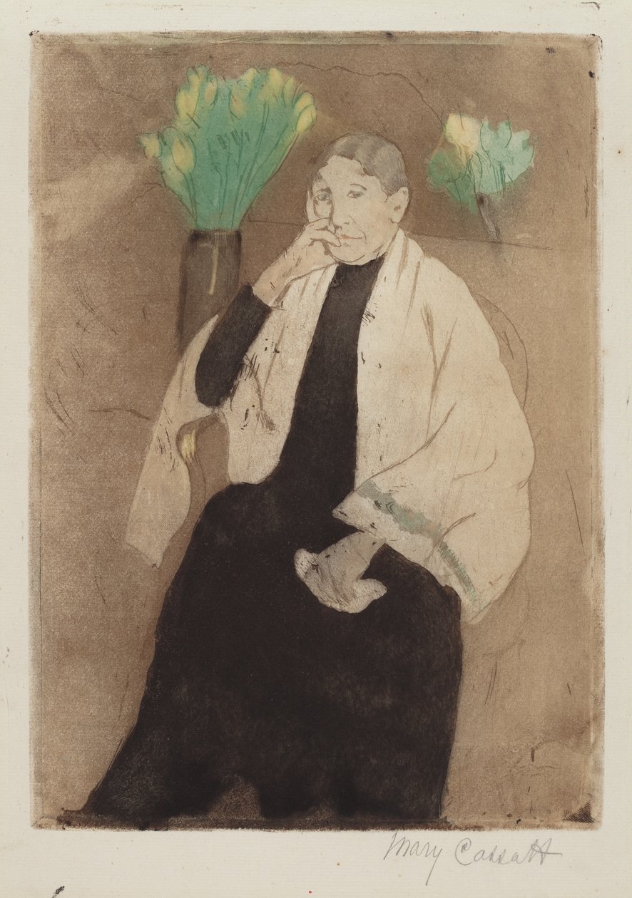 Um retrato da mãe do artista de Mary Cassatt