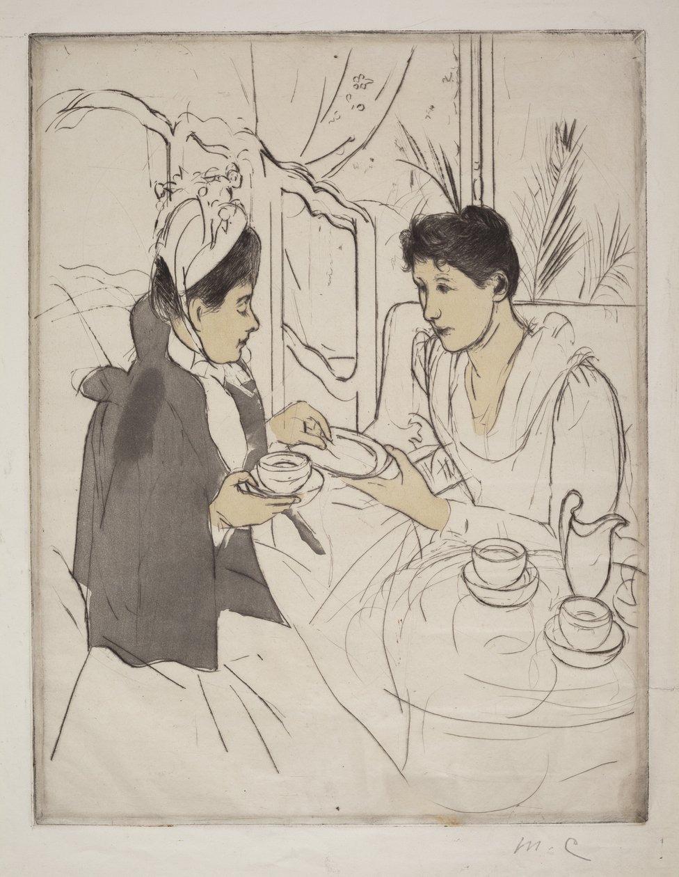 Chá da tarde de Mary Cassatt