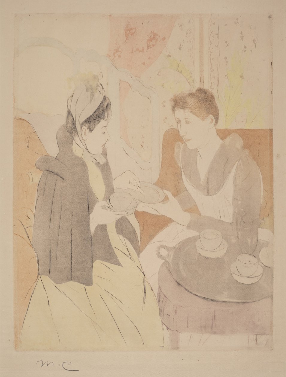 Chá da tarde de Mary Cassatt