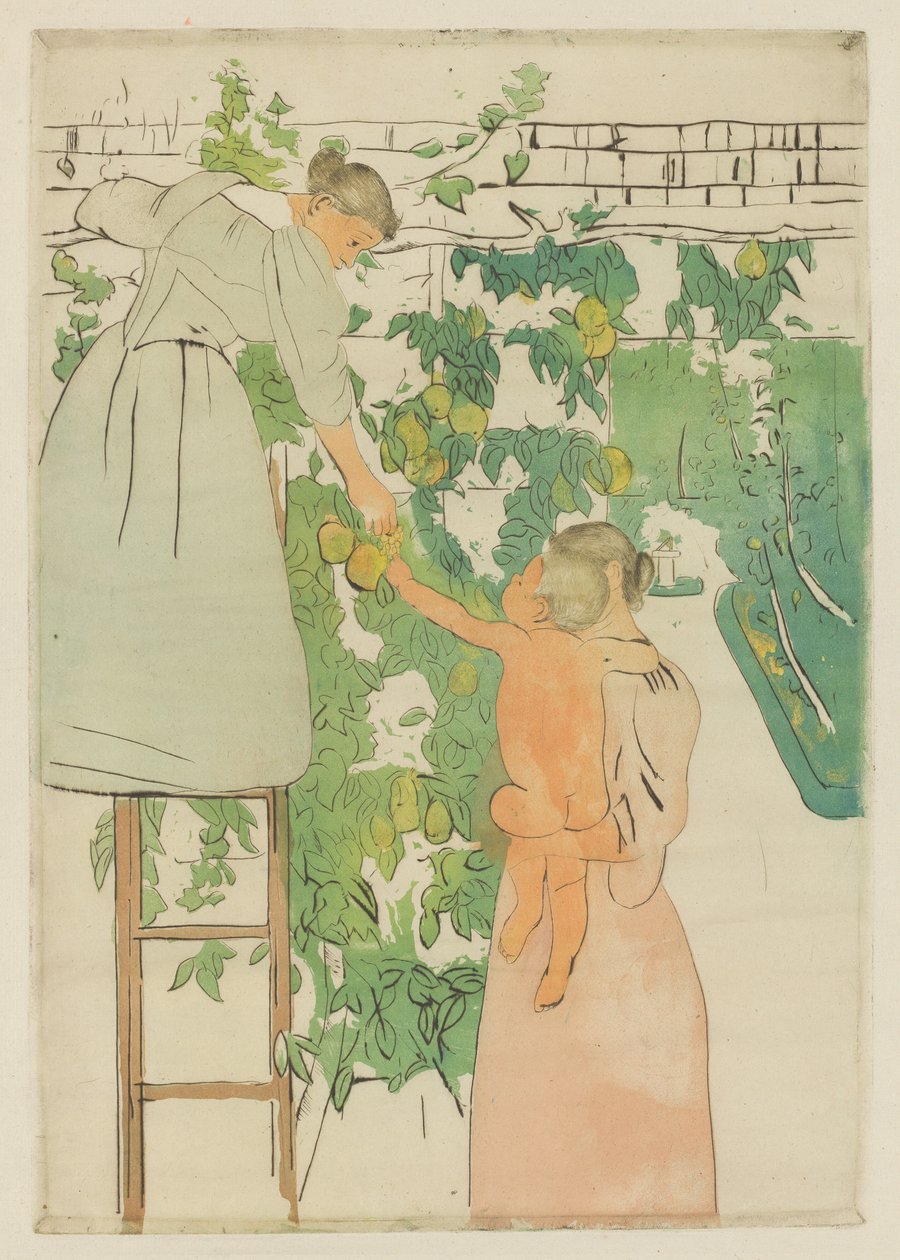 Colhendo frutas de Mary Cassatt