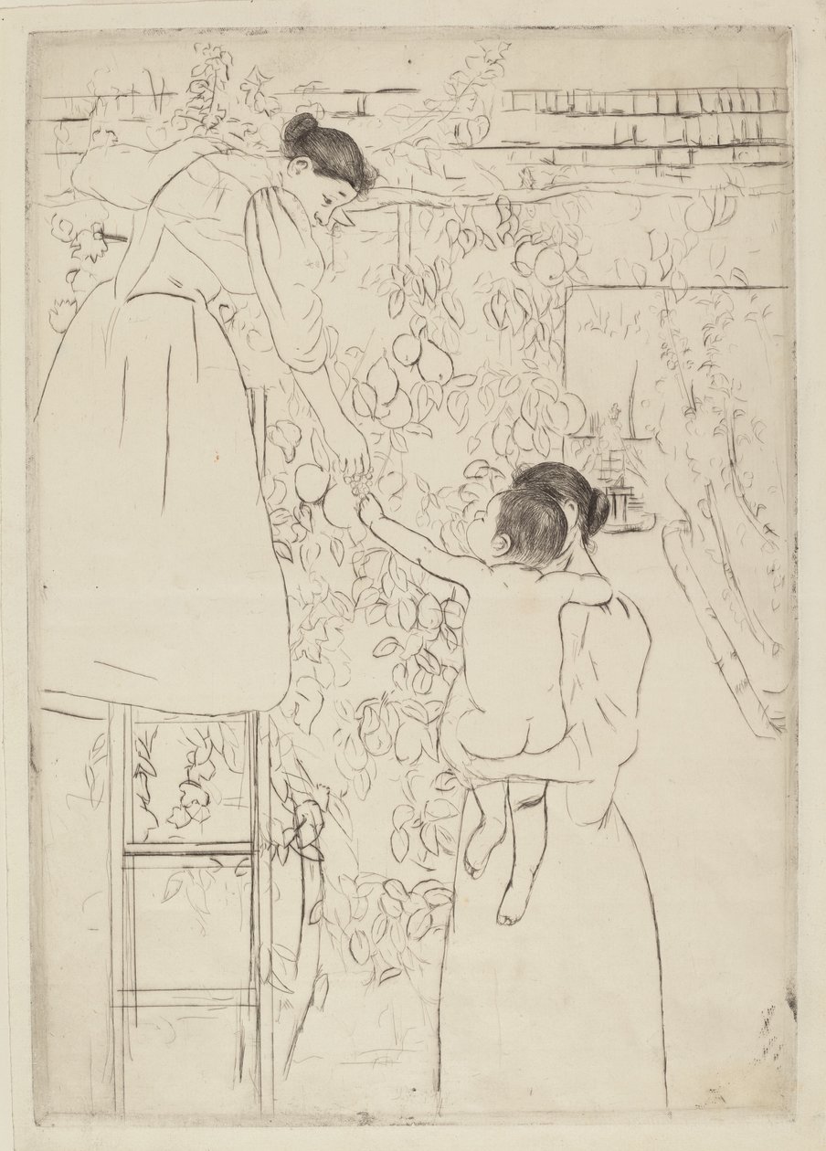 Colhendo Frutas de Mary Cassatt