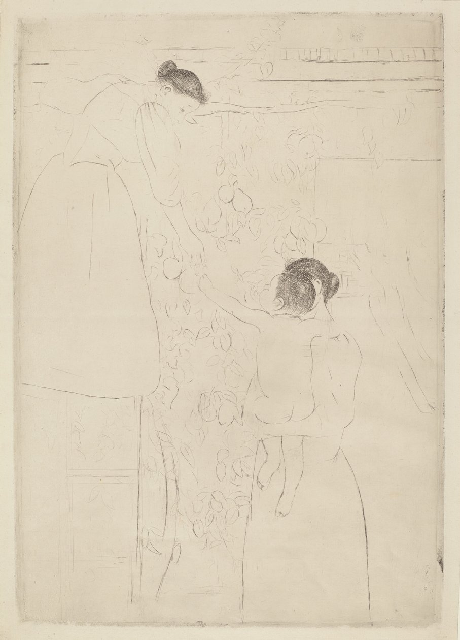 Colhendo Frutas de Mary Cassatt