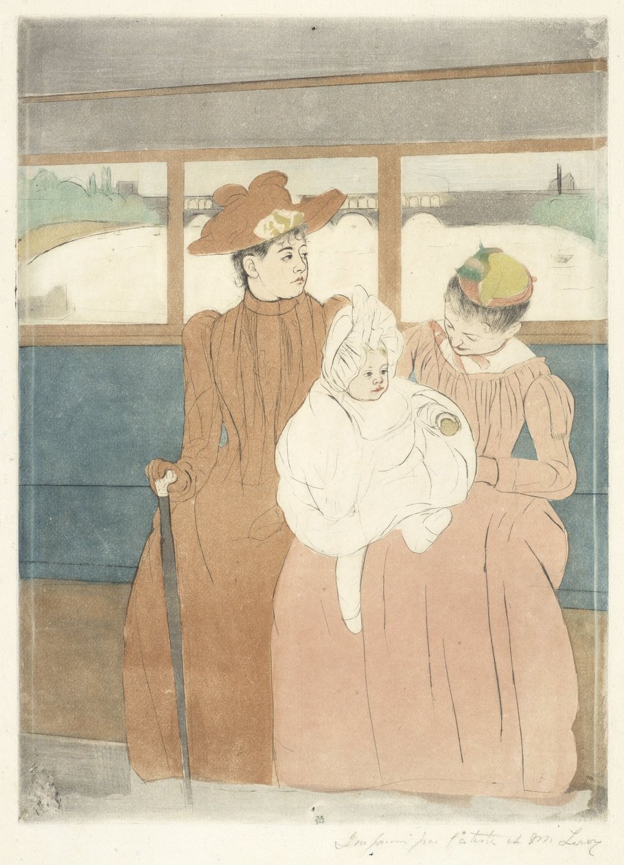 No autocarro de Mary Cassatt