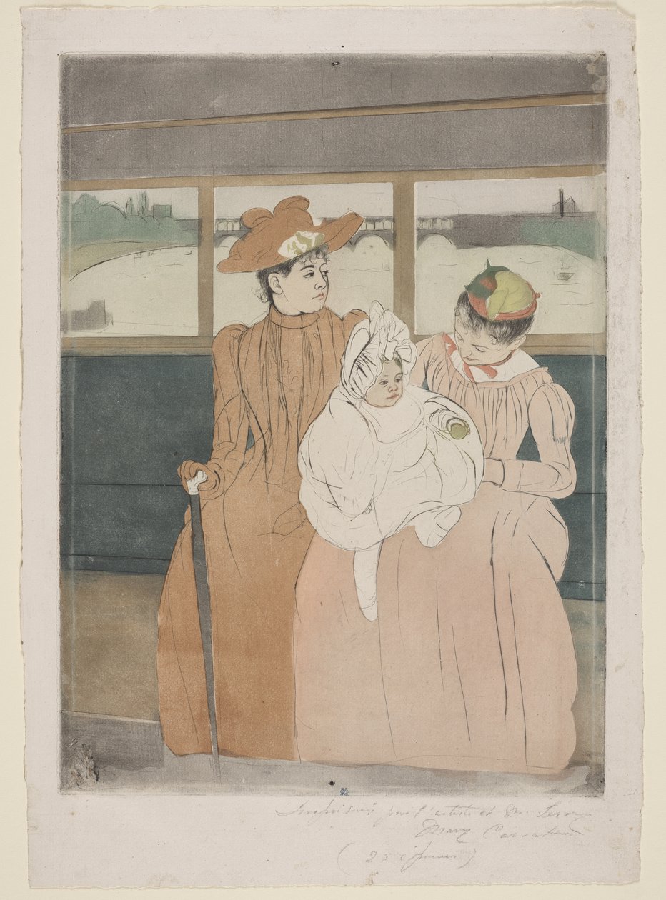 No ómnibus de Mary Cassatt
