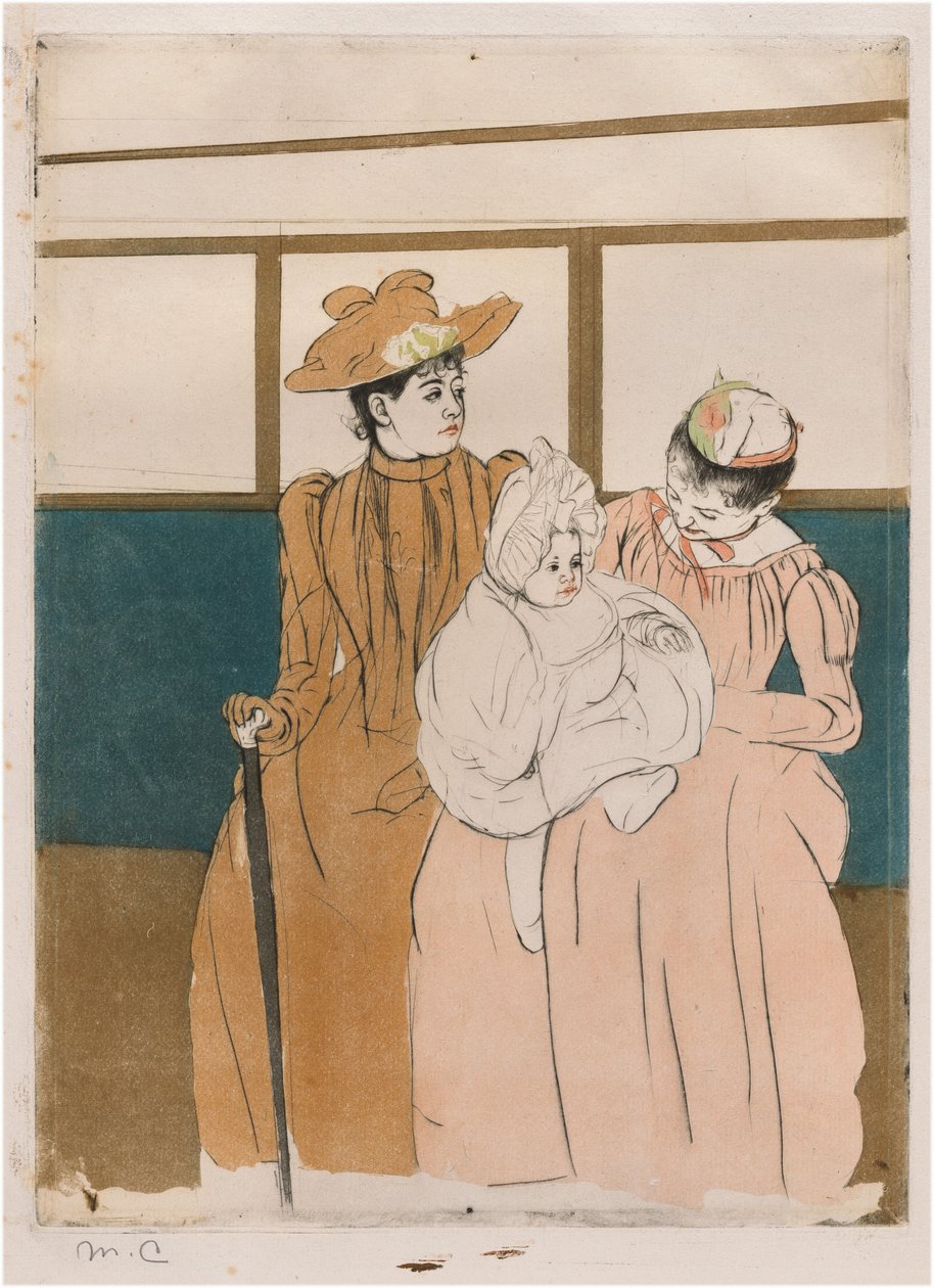 No ómnibus de Mary Cassatt