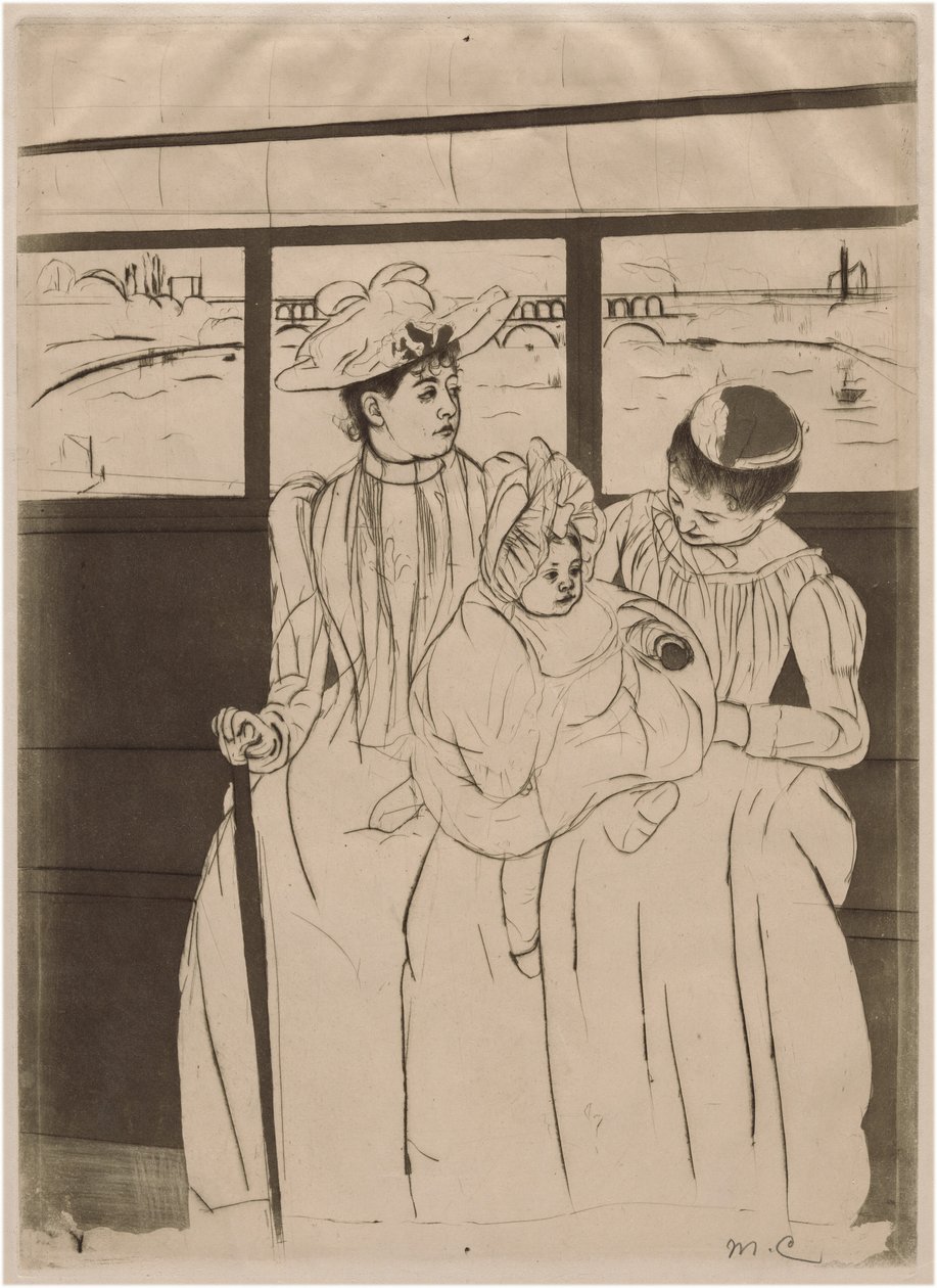No ómnibus de Mary Cassatt