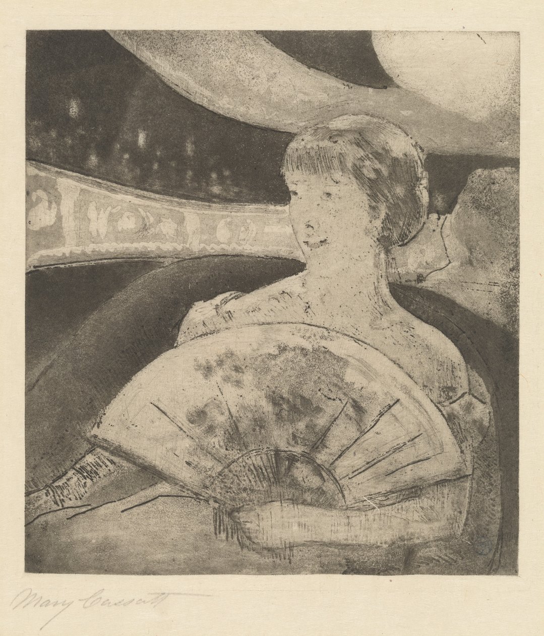 Na Caixa de Ópera (nº 3) de Mary Cassatt