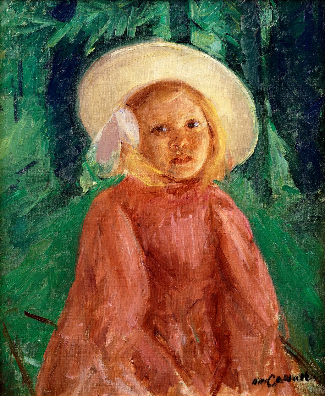 Menina de vestido de groselha, 1912 de Mary Cassatt