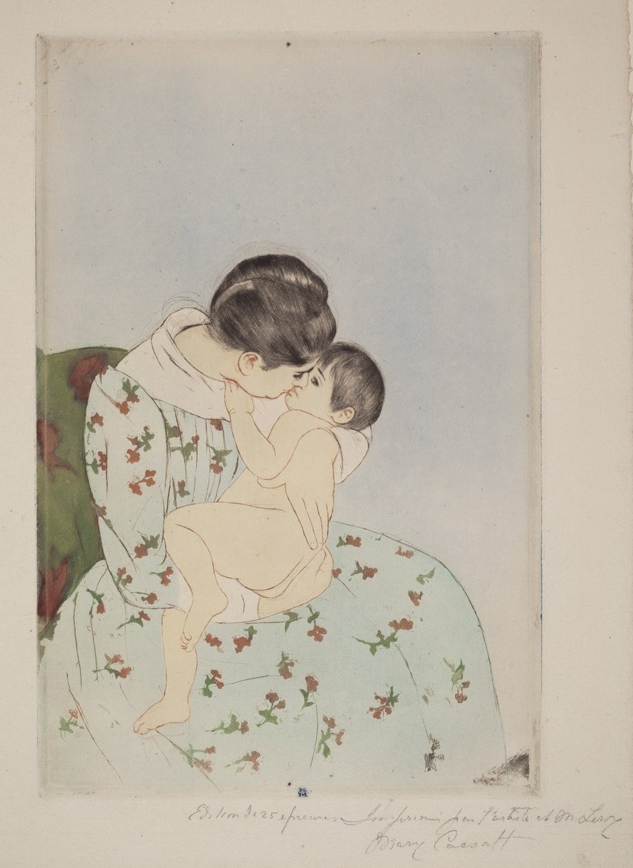 O Beijo da Mãe de Mary Cassatt