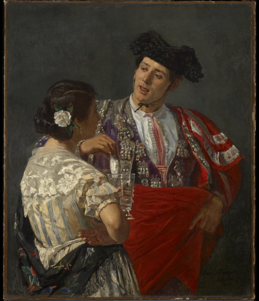 Oferecendo o Panal ao Toureiro, 1873 de Mary Cassatt
