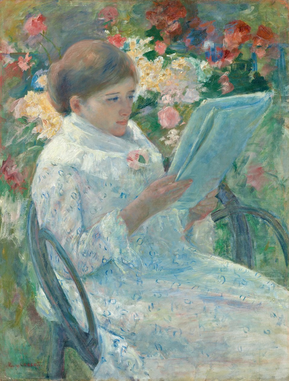 Em uma varanda, 187879. de Mary Cassatt