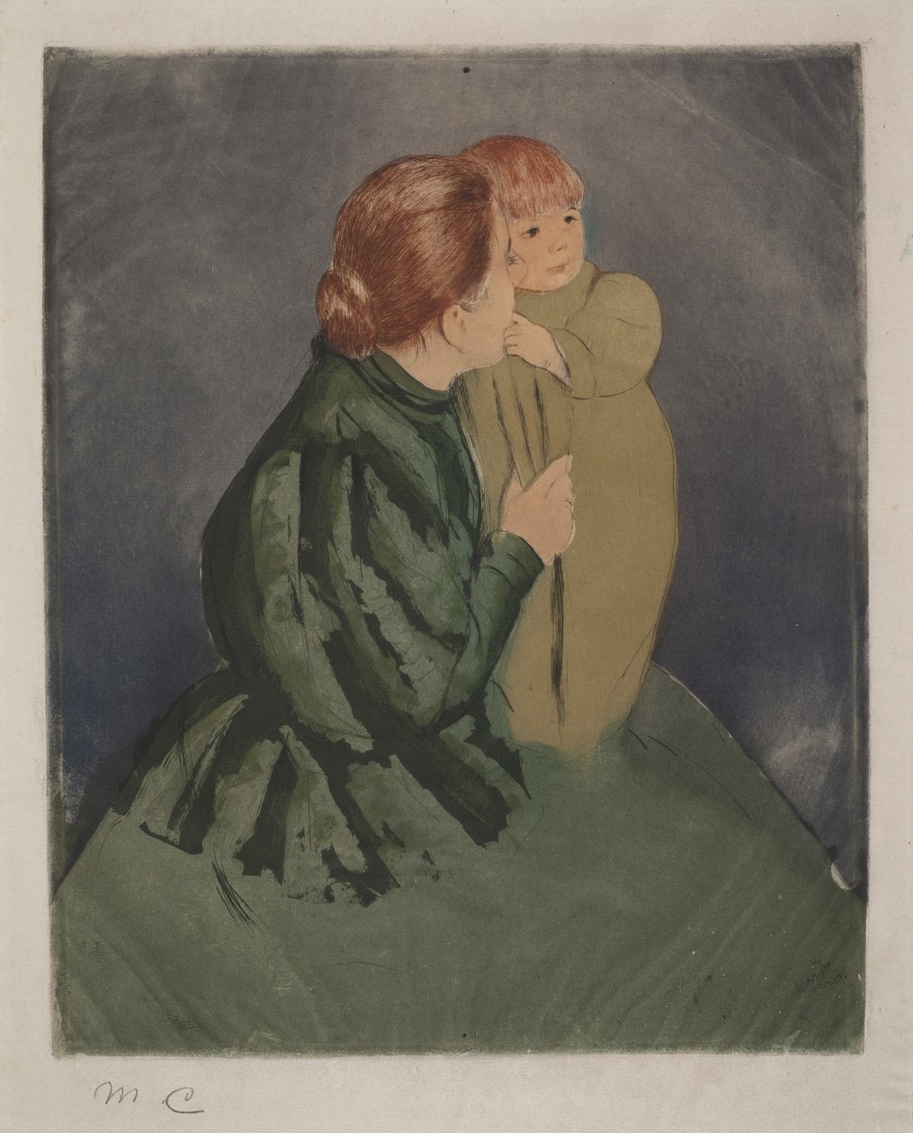 Mãe camponesa e criança de Mary Cassatt