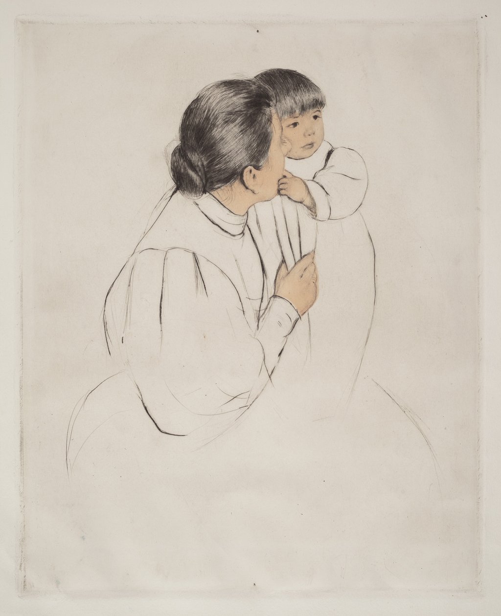 Mãe camponesa e criança de Mary Cassatt