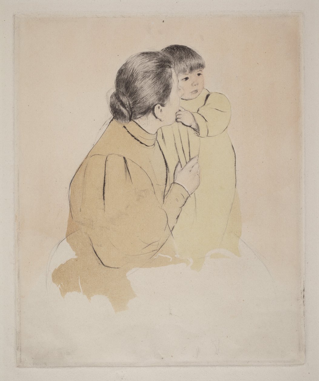 Mãe camponesa e criança de Mary Cassatt