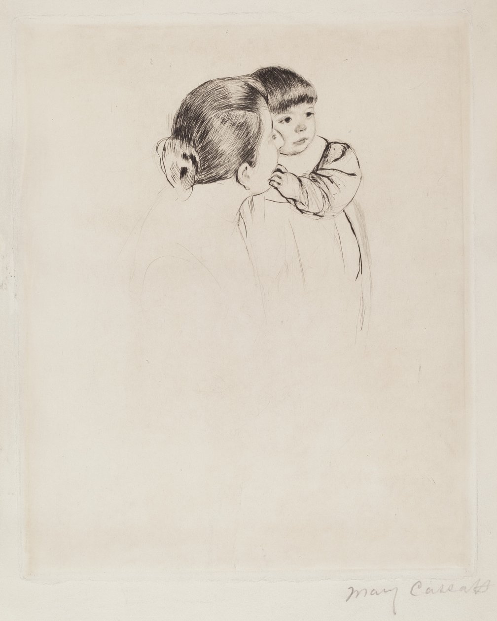 Mãe e Filha Camponesa, c. 1894. de Mary Cassatt