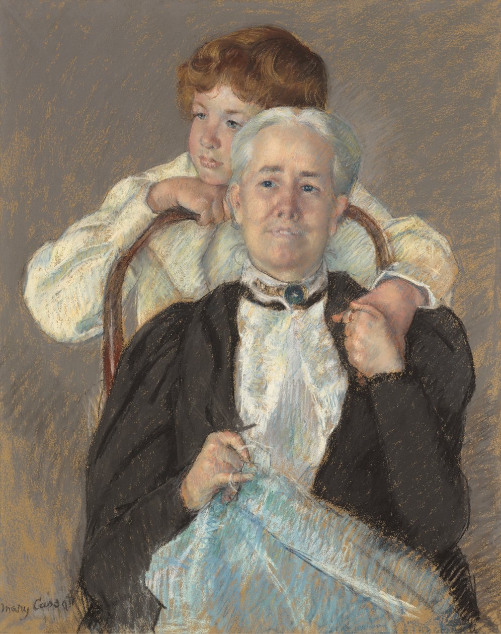 Retrato da Sra. Cyrus J. Lawrence com o seu neto R. Lawrence Oakley de Mary Cassatt