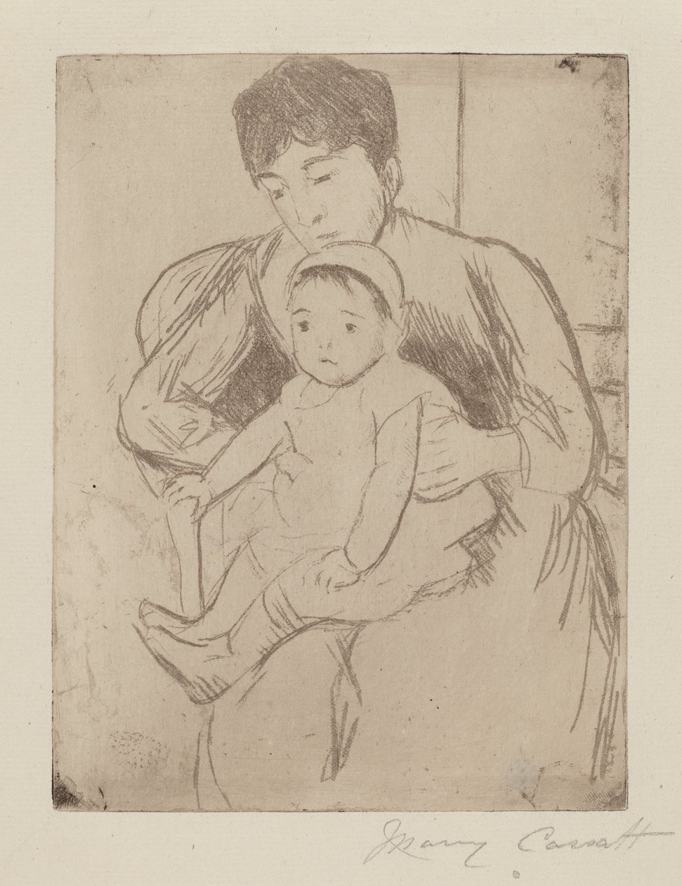 Preparando a conta para um passeio de Mary Cassatt