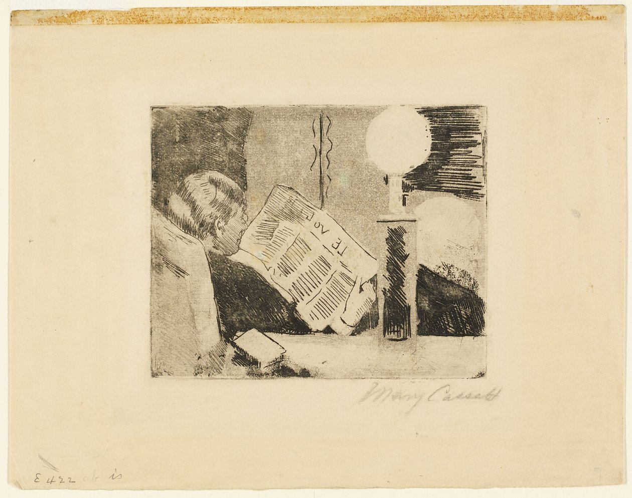 Lendo o jornal, No.2 de Mary Cassatt