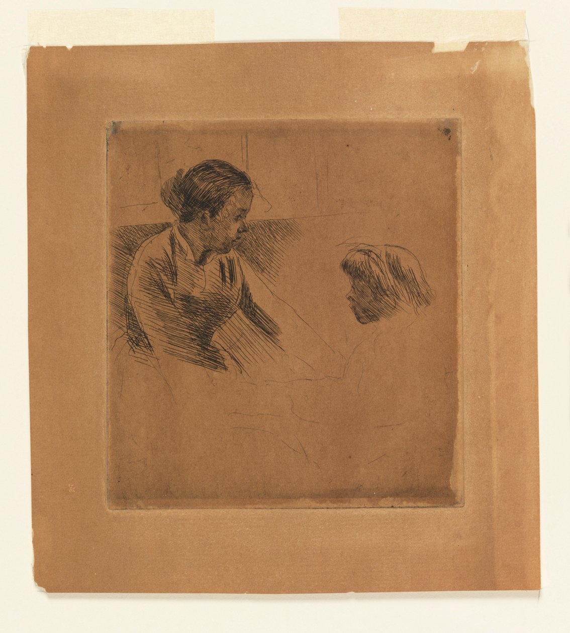 Susan e criança se encarando de Mary Cassatt
