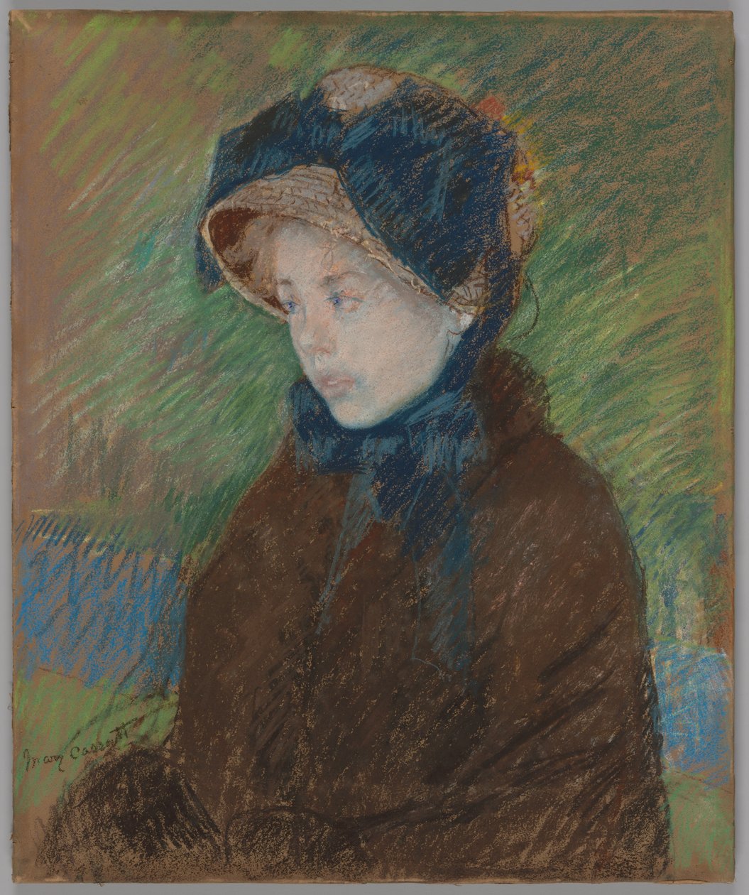 Susan em um chapéu de palha de Mary Cassatt