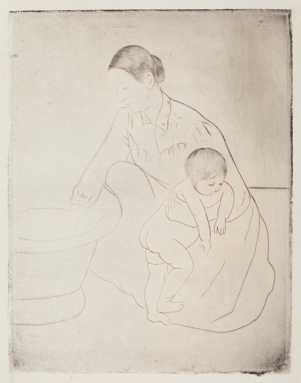 The Bath, 1890-1891. de Mary Cassatt