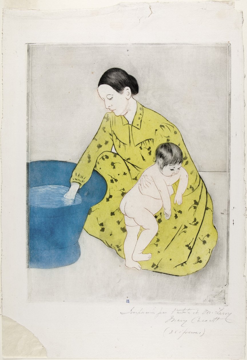 O banho, 1890-91 de Mary Cassatt