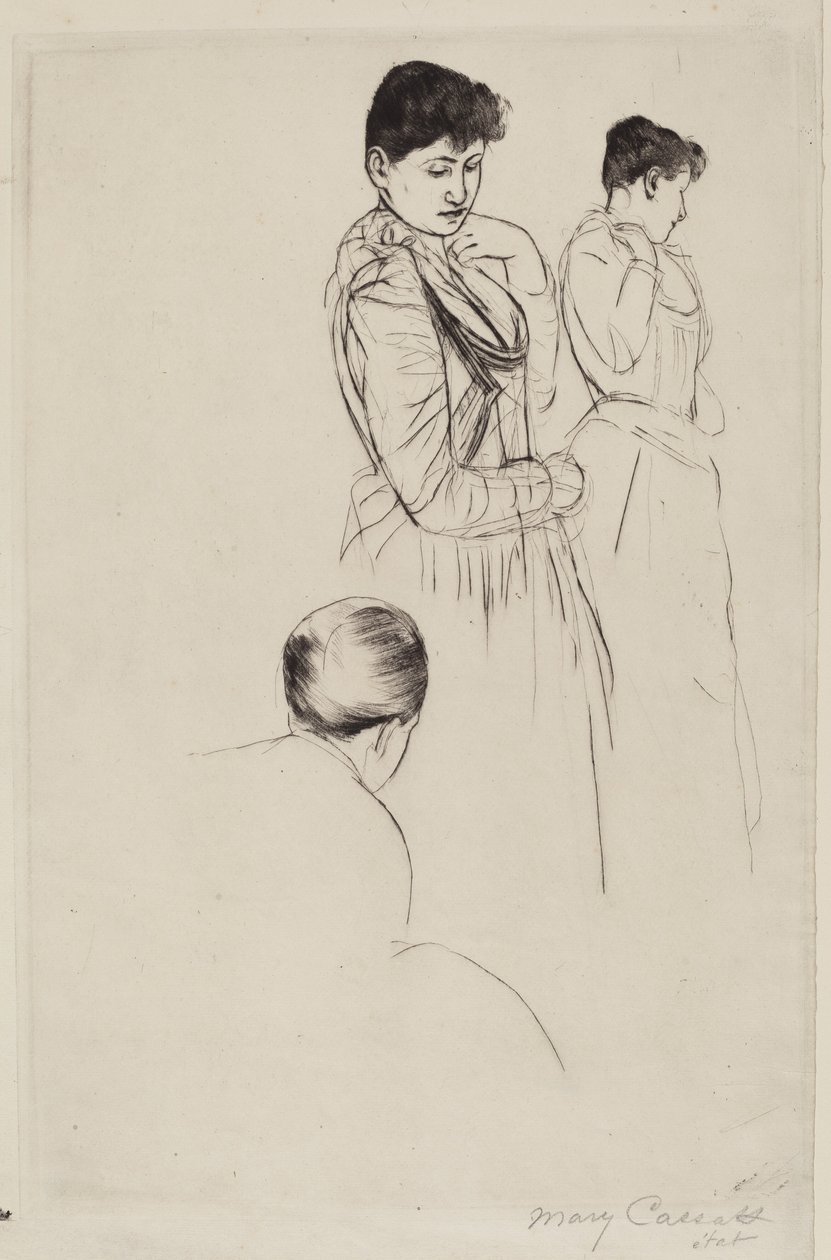 The Fitting, 1890-1891. de Mary Cassatt