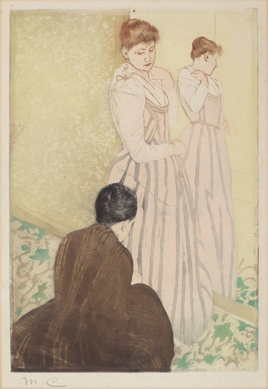 The Fitting, 1890-1891. de Mary Cassatt