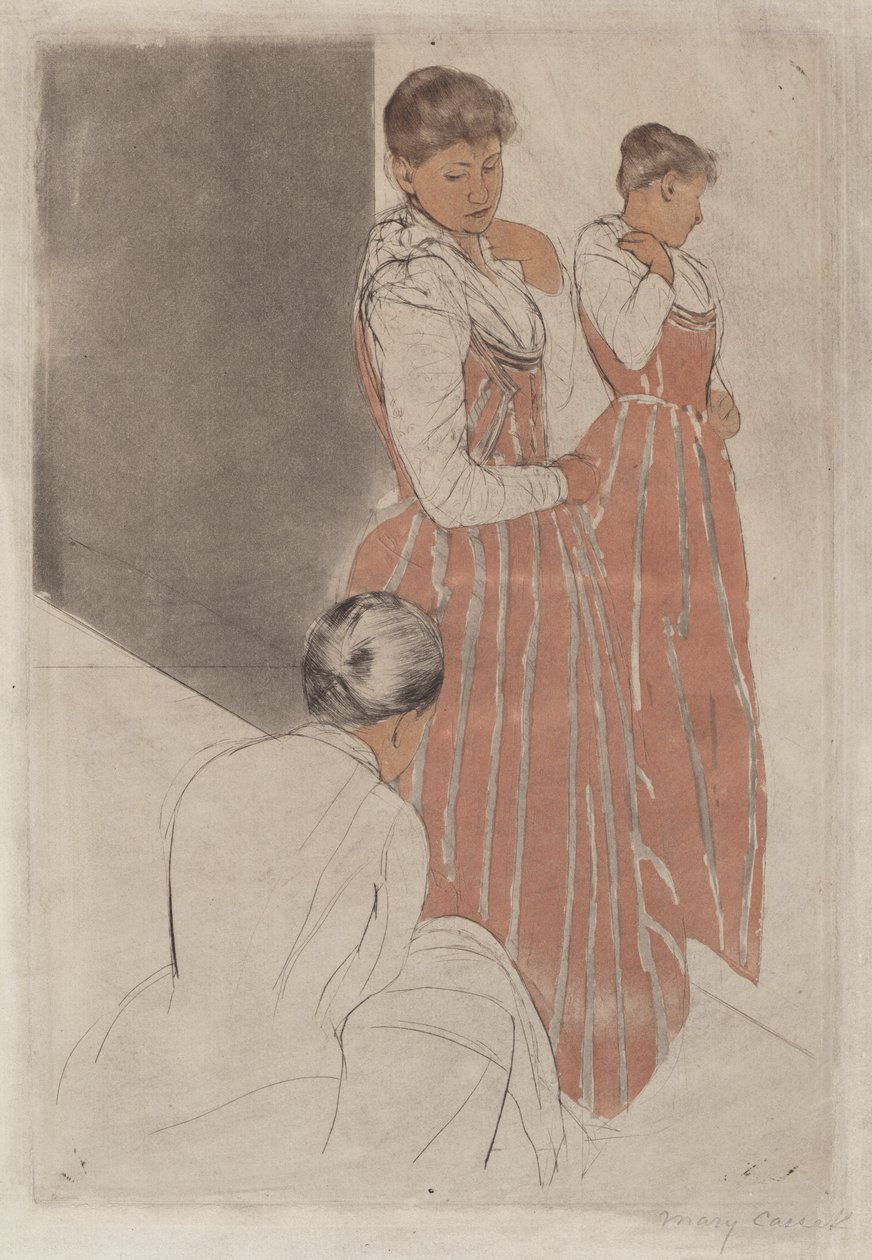 A montagem, 1890-1891. de Mary Cassatt