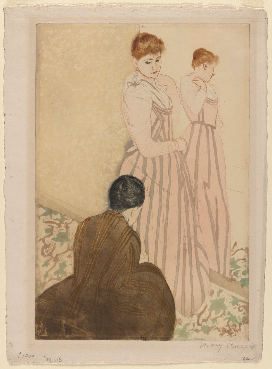 The Fitting, 1890-1891. de Mary Cassatt