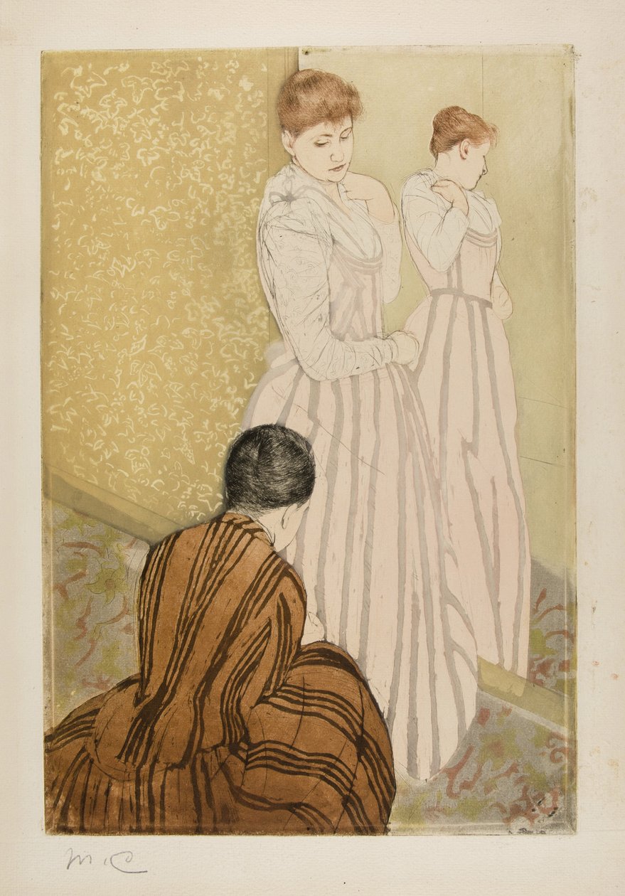 A montagem, 1890-91 de Mary Cassatt