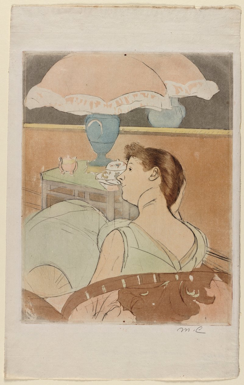 A Lâmpada, 1890-1891. de Mary Cassatt