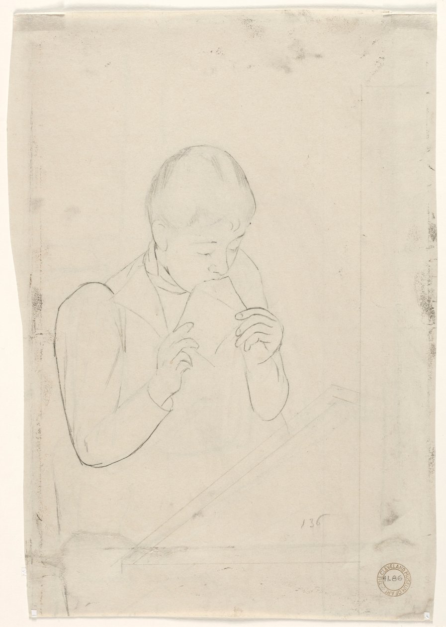 The Letter verso, 1890-1891. de Mary Cassatt