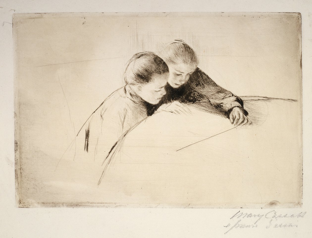 O Mapa, 1890 de Mary Cassatt