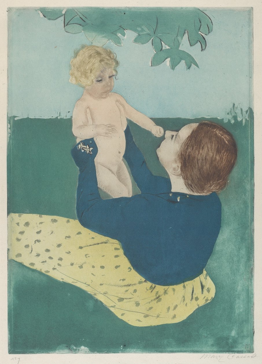 Sob o castanheiro-da-índia de Mary Cassatt