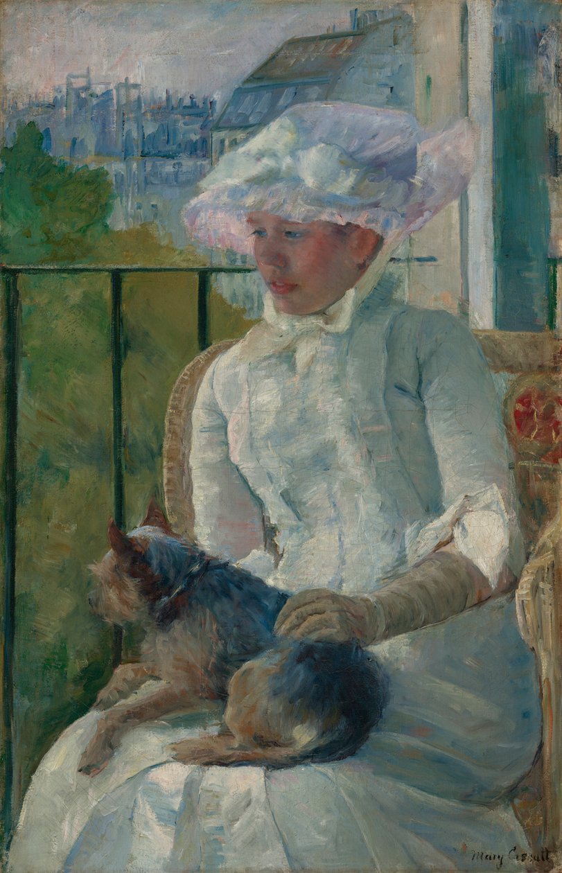 Jovem rapariga à janela de Mary Cassatt