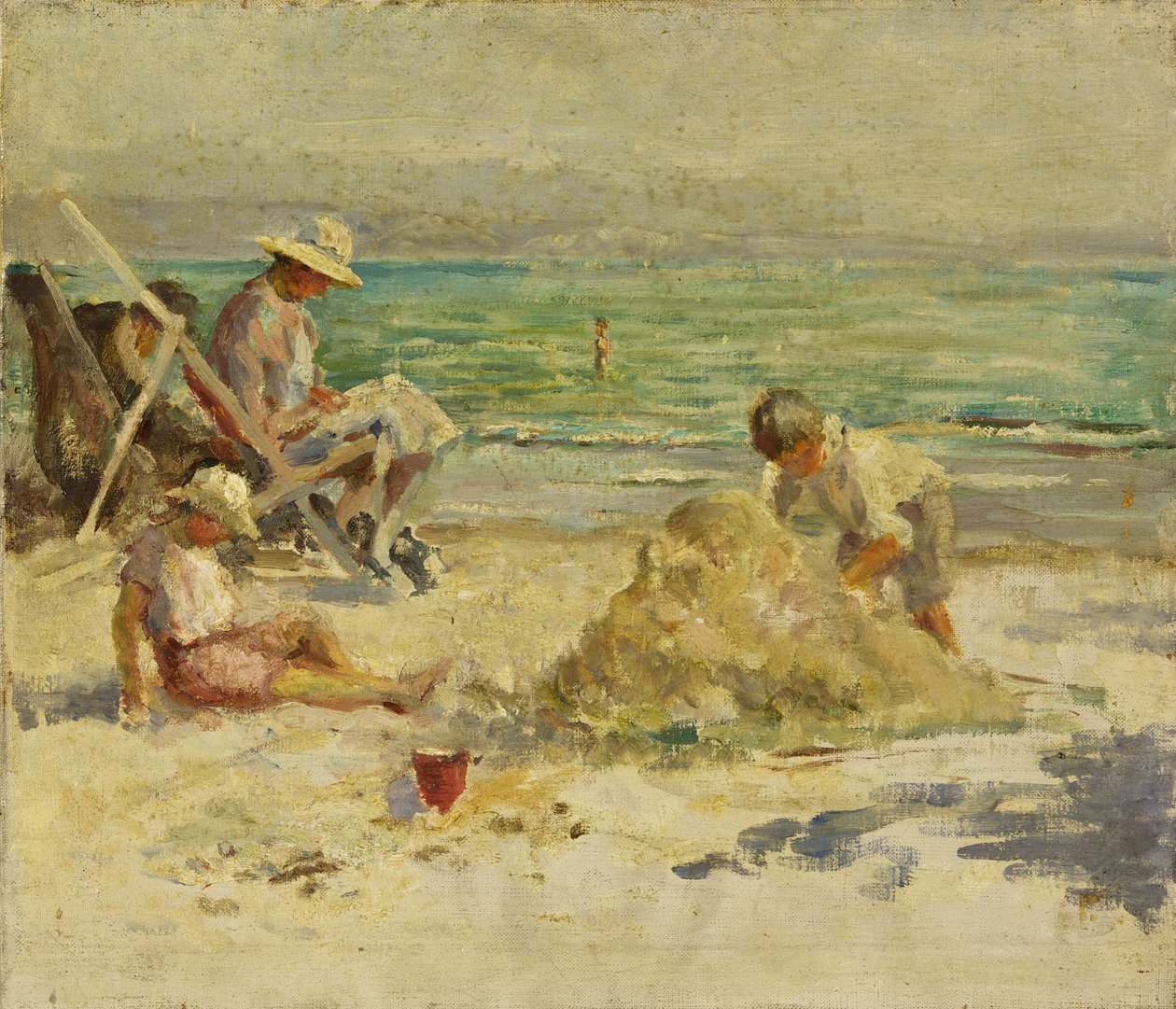 À beira-mar (óleo sobre tela) de Mary Constance Oliver