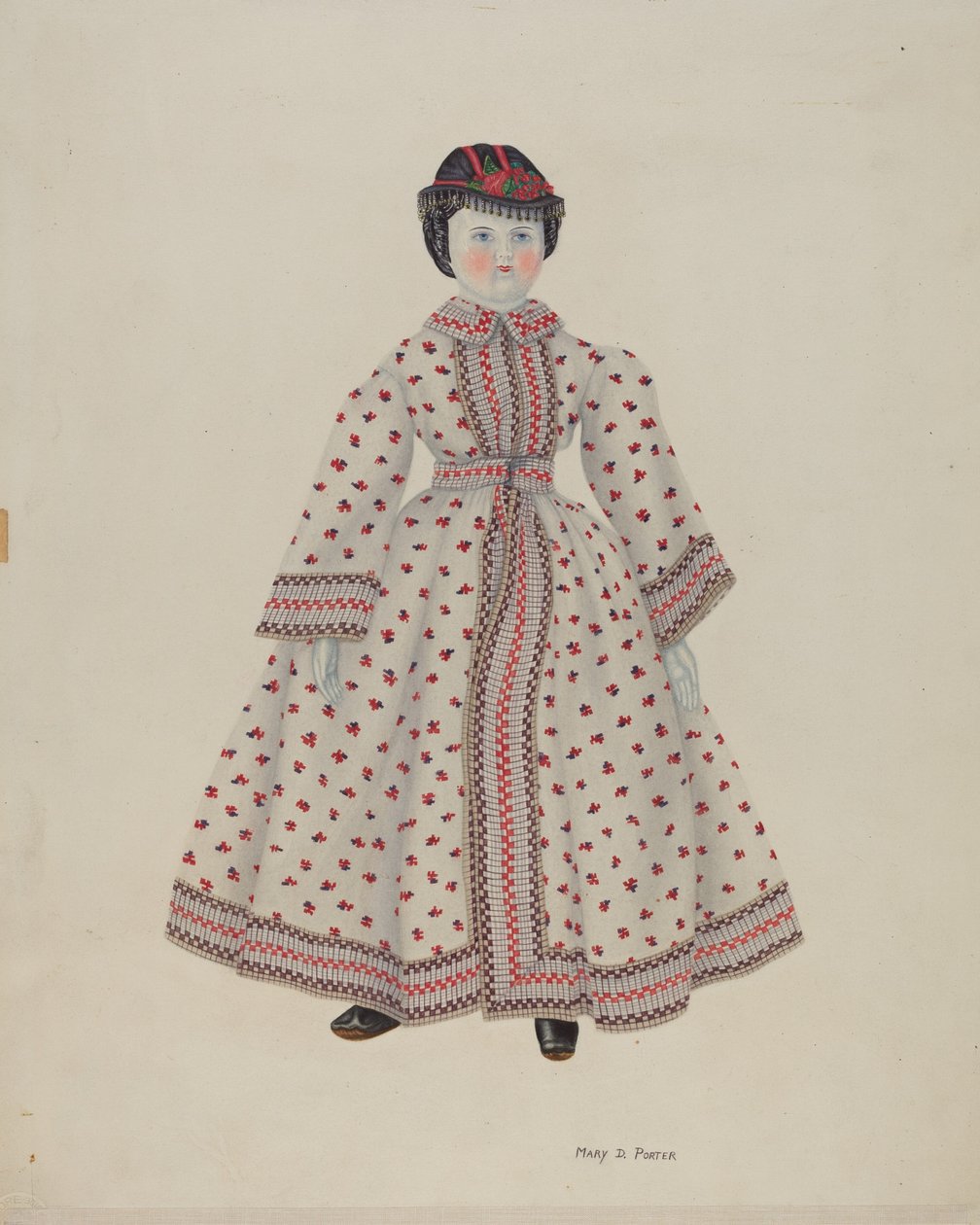 Boneca com cabeça chinesa de Mary D. Porter