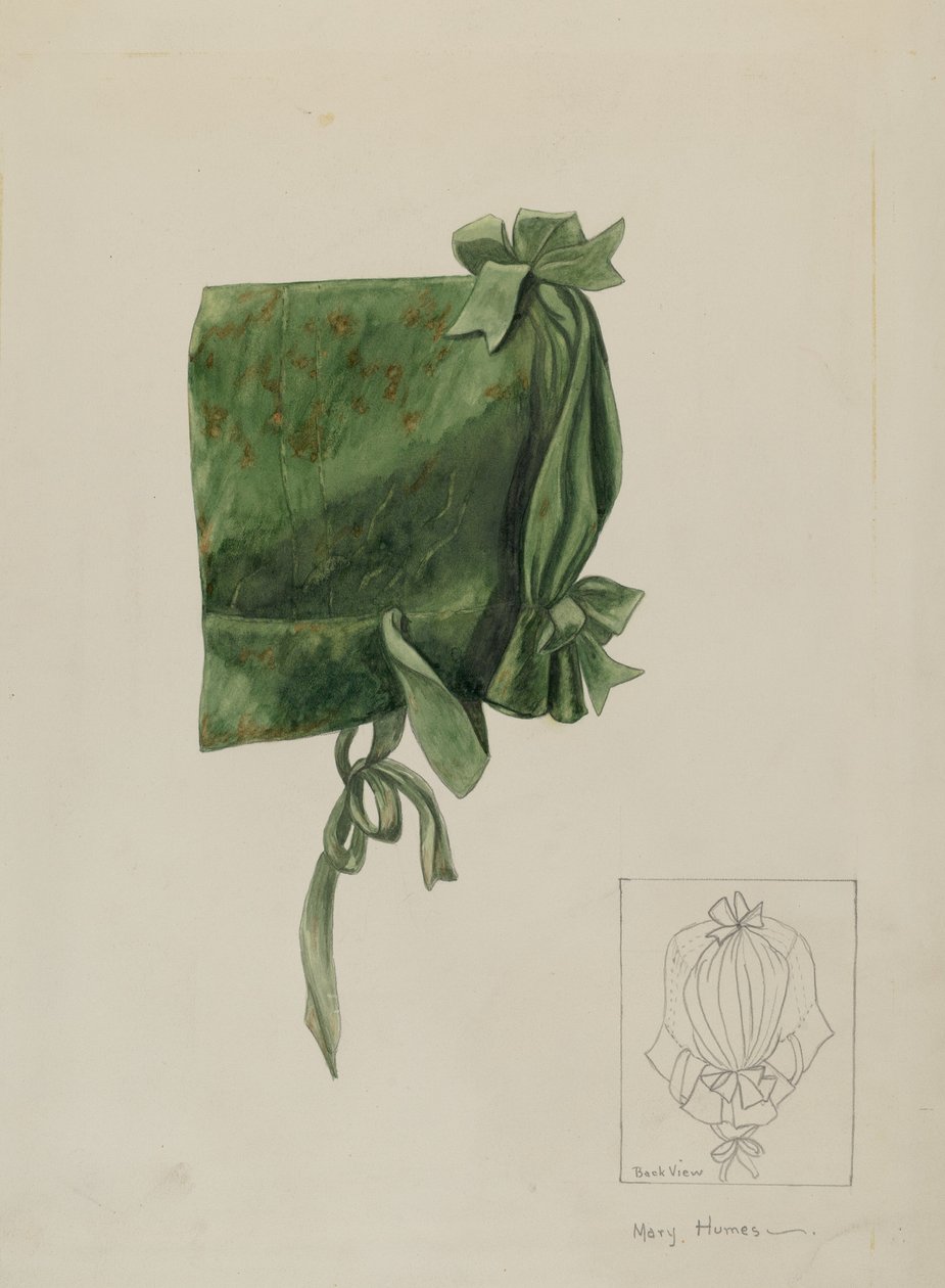 Bonete de criança, c. 1936. de Mary E Humes