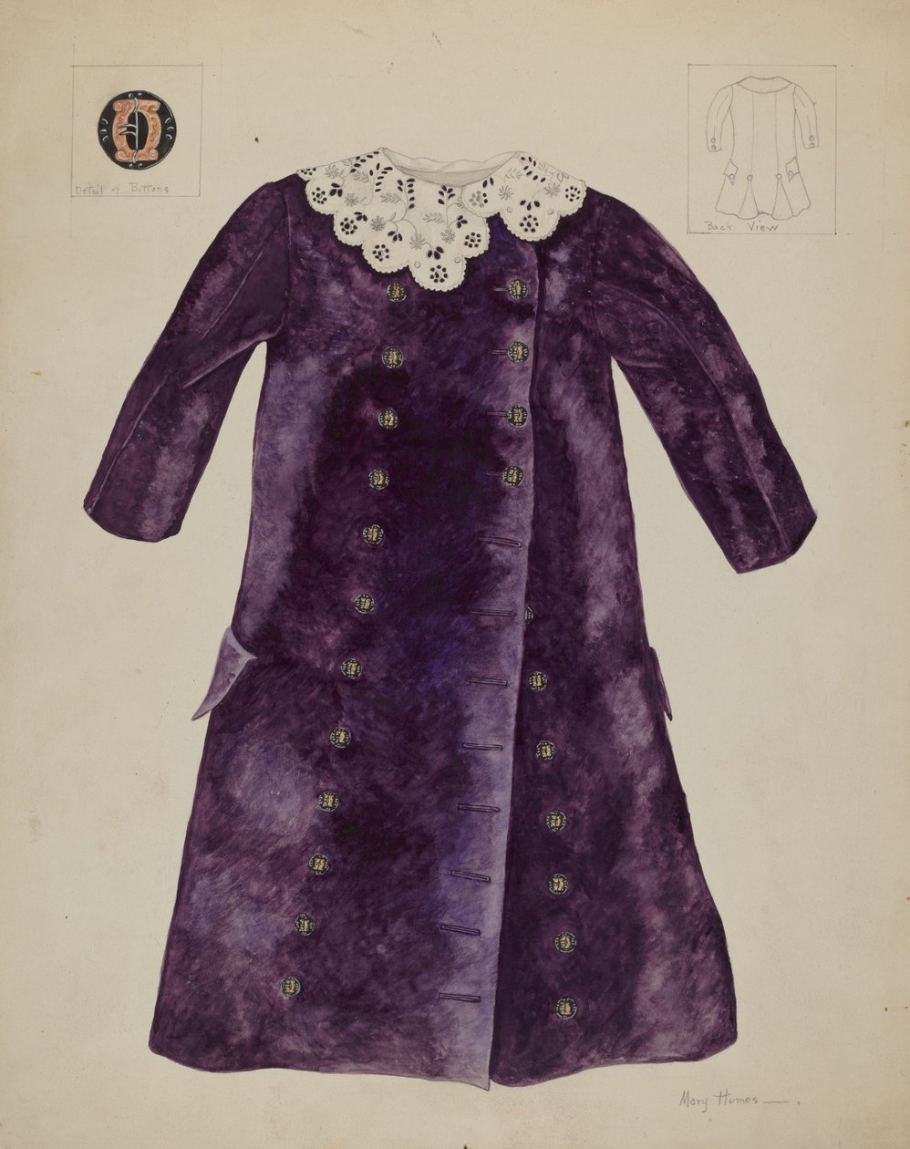 Casaco de criança, c. 1937. de Mary E Humes