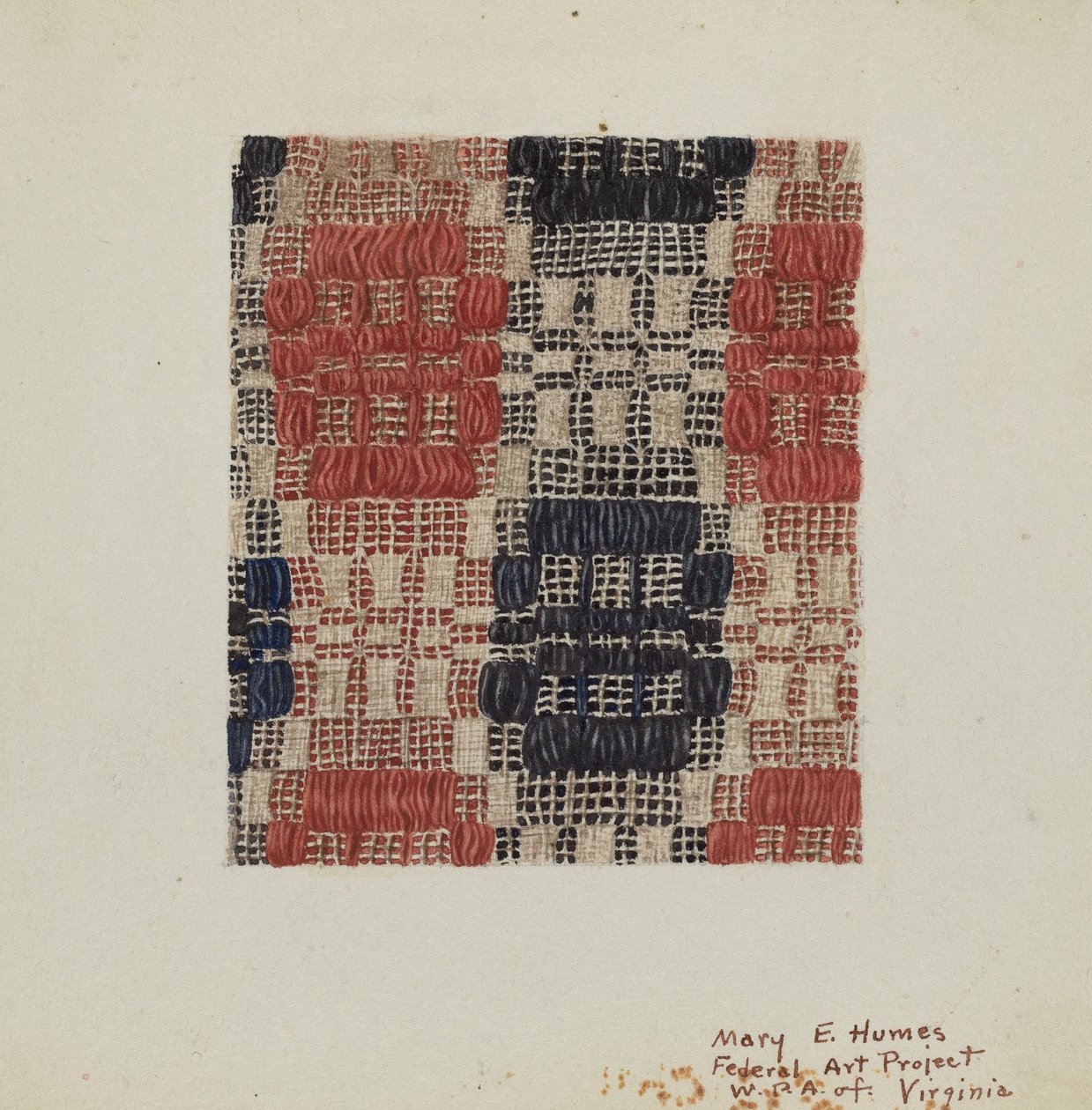 Coverlet, c. 1938. de Mary E Humes