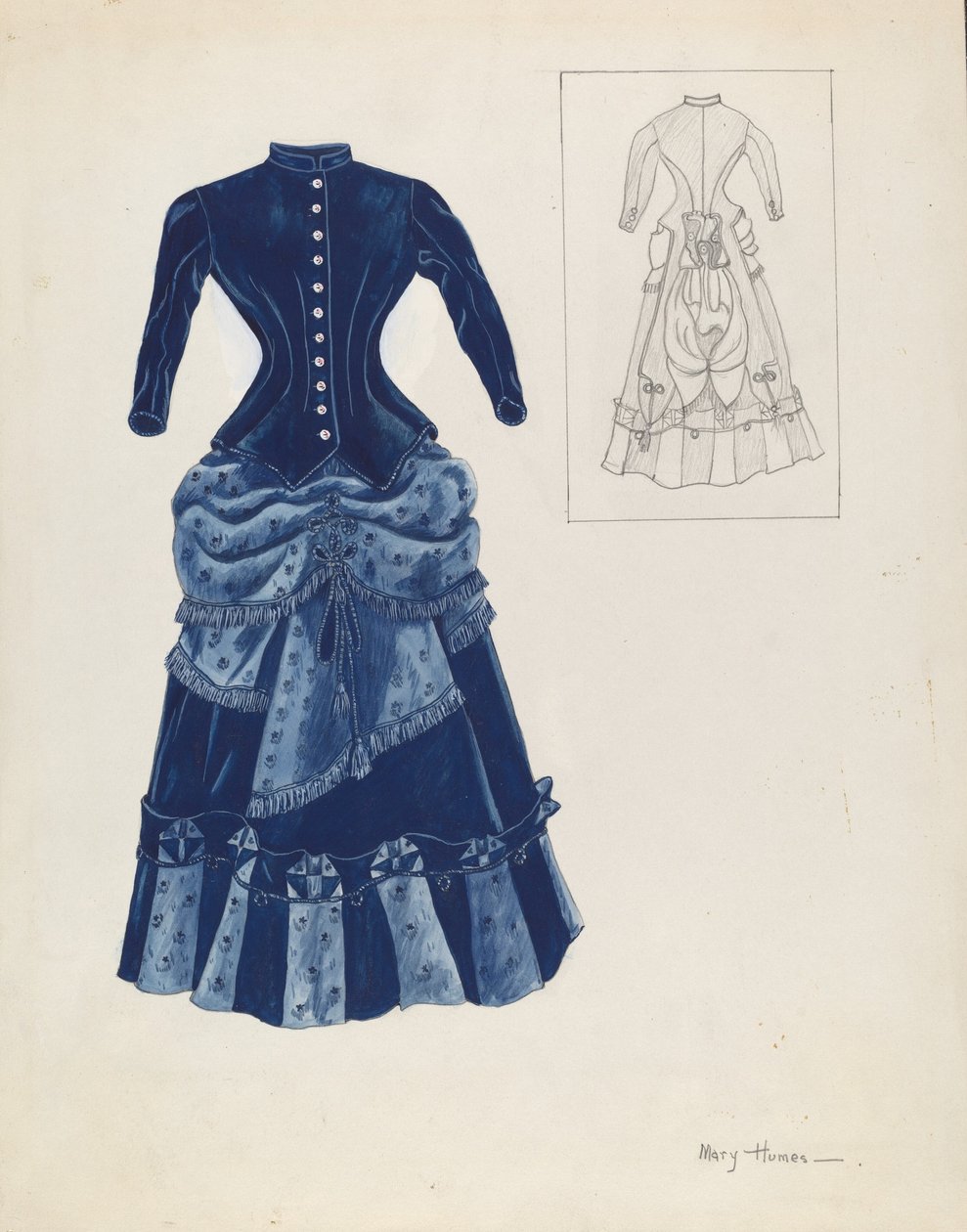 Vestido, c. 1937. de Mary E Humes