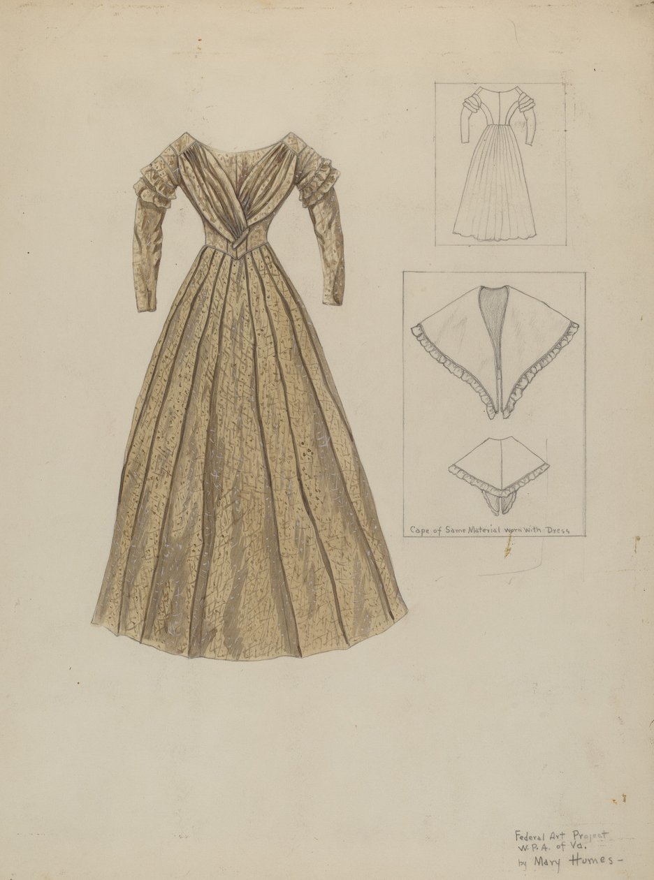 Vestido, c. 1937. de Mary E Humes