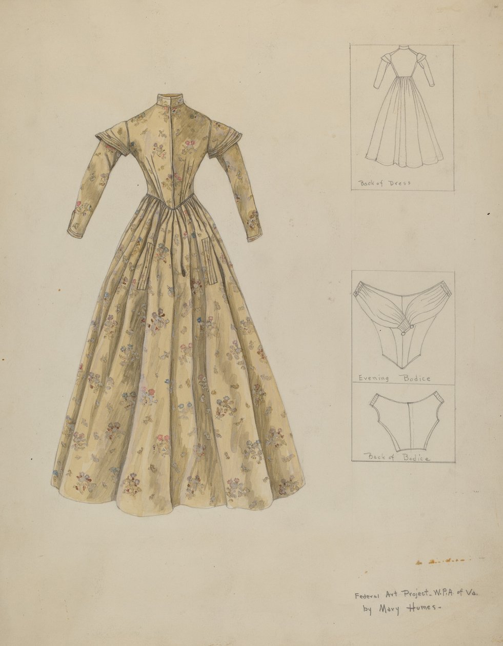 Vestido, c. 1937. de Mary E Humes